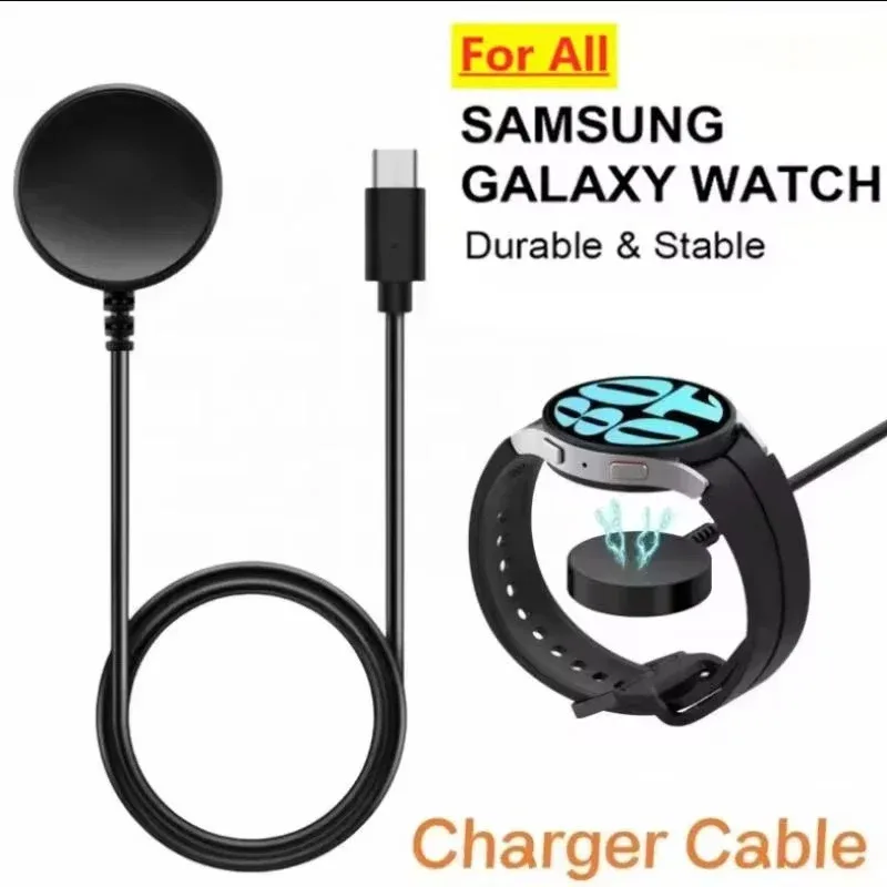 

Magnetic Watch Wireless Charger Portable USB Cable Fast Charging Dock Station For Samsung Galaxy Watch 7 6 5 pro 4 3 Active 2 1
