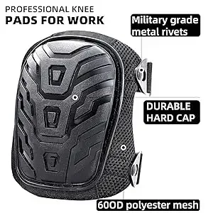 Knee Brace Professional Work Knee Brace Gel Construction with Safety Dual Straps Adjustable Knee Brace Tool for Men Women