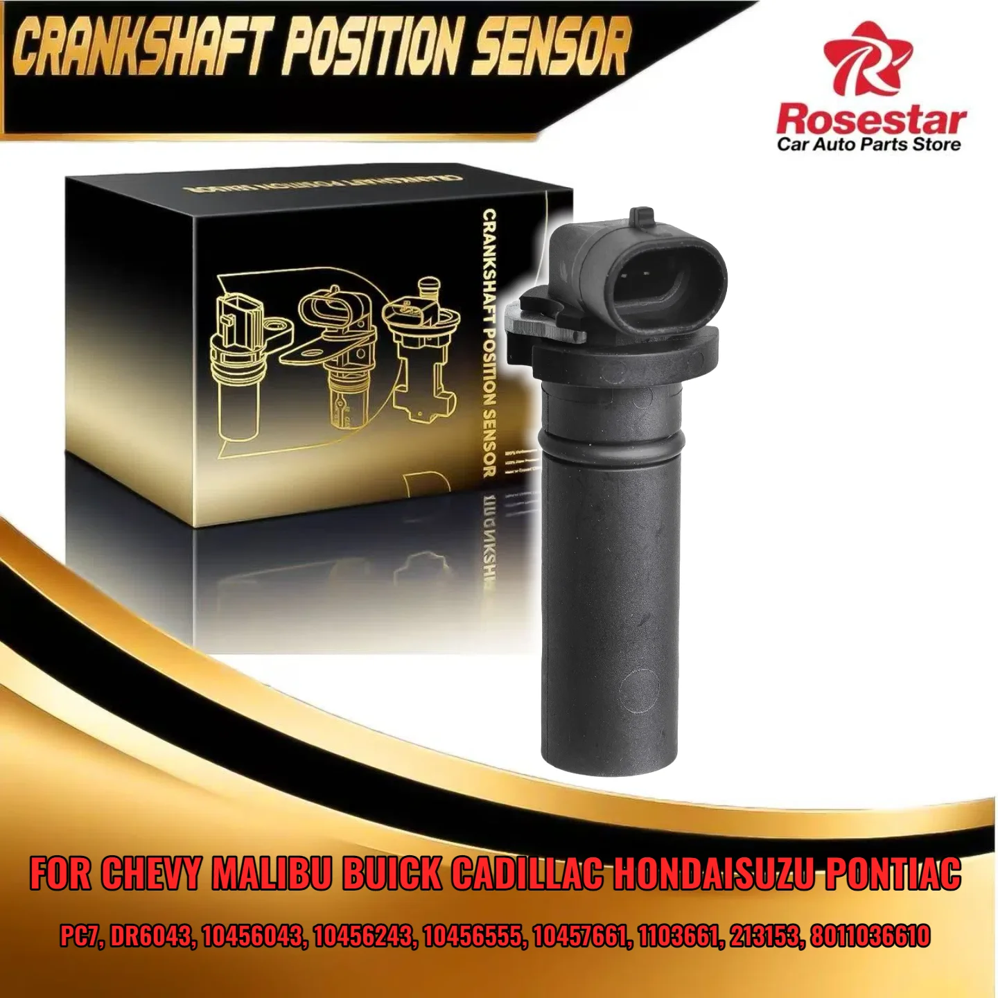 

10456243 Crankshaft Position Sensor fits Chevrolet Impala Malibu Buick Century Honda GMC 10456555 213153