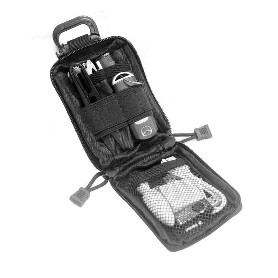 Torba na narzędzia EDC Portfel na zamek błyskawiczny Torebka Outdoor Camping Polowanie Molle Akcesoria Etui Podróżne Łatwe do przenoszenia Trwałe części