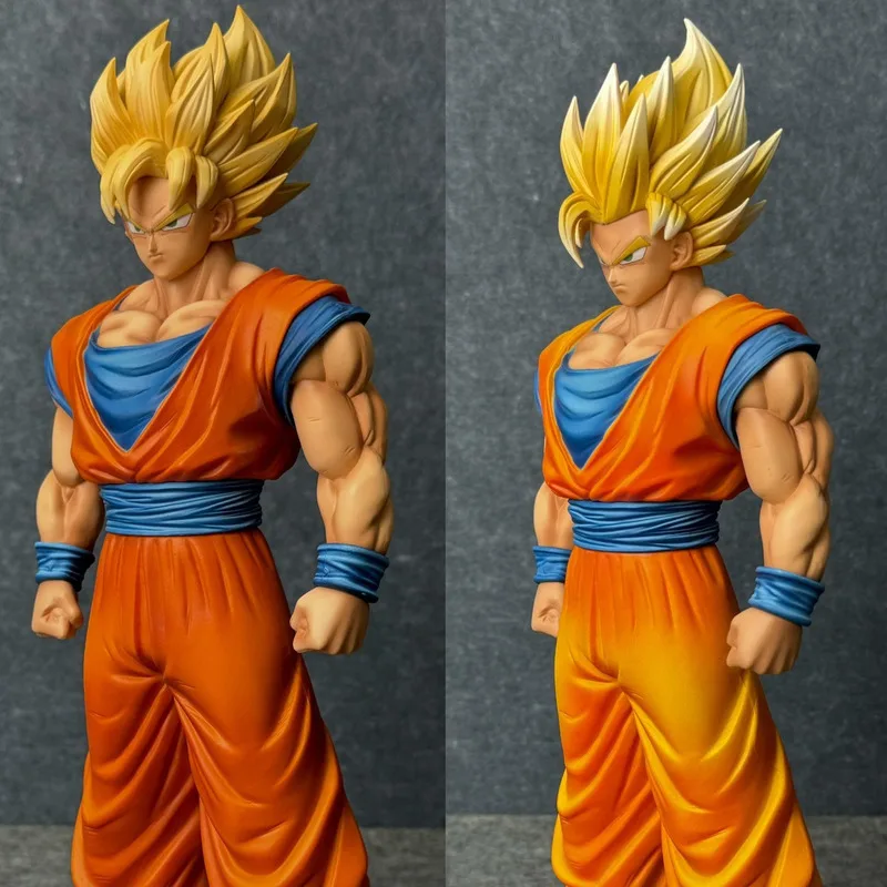 JT Studio HY Dragon Ball Z Goku Super Saiyan 1 2 SSJ1 SSJ2 Anime Momel figura de acción estatua 32cm DBZ Dragonball juguetes coleccionables