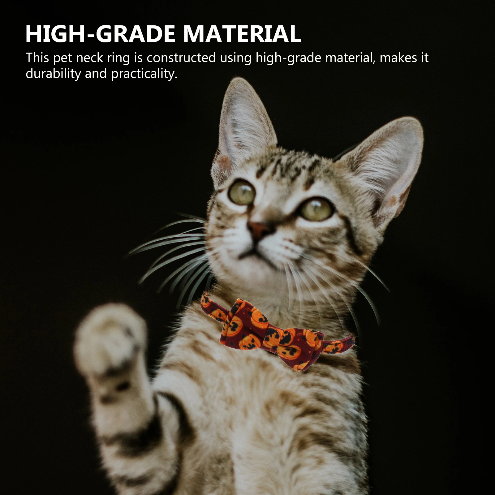 

Collar for Dogs Bow Halloween Piece Grooming Polyester Adjustable Pet Necklace