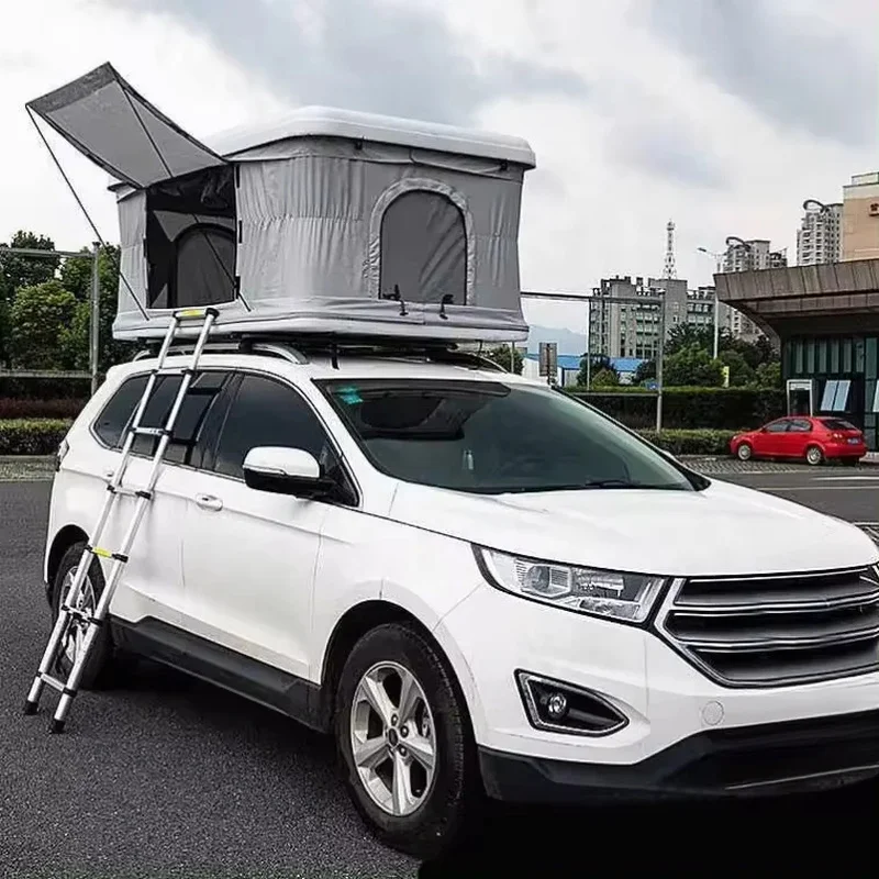 Factory Price Light Weight Rooftop Aluminum Camping Pop Up Hard Shell Roof Top Tent For Car