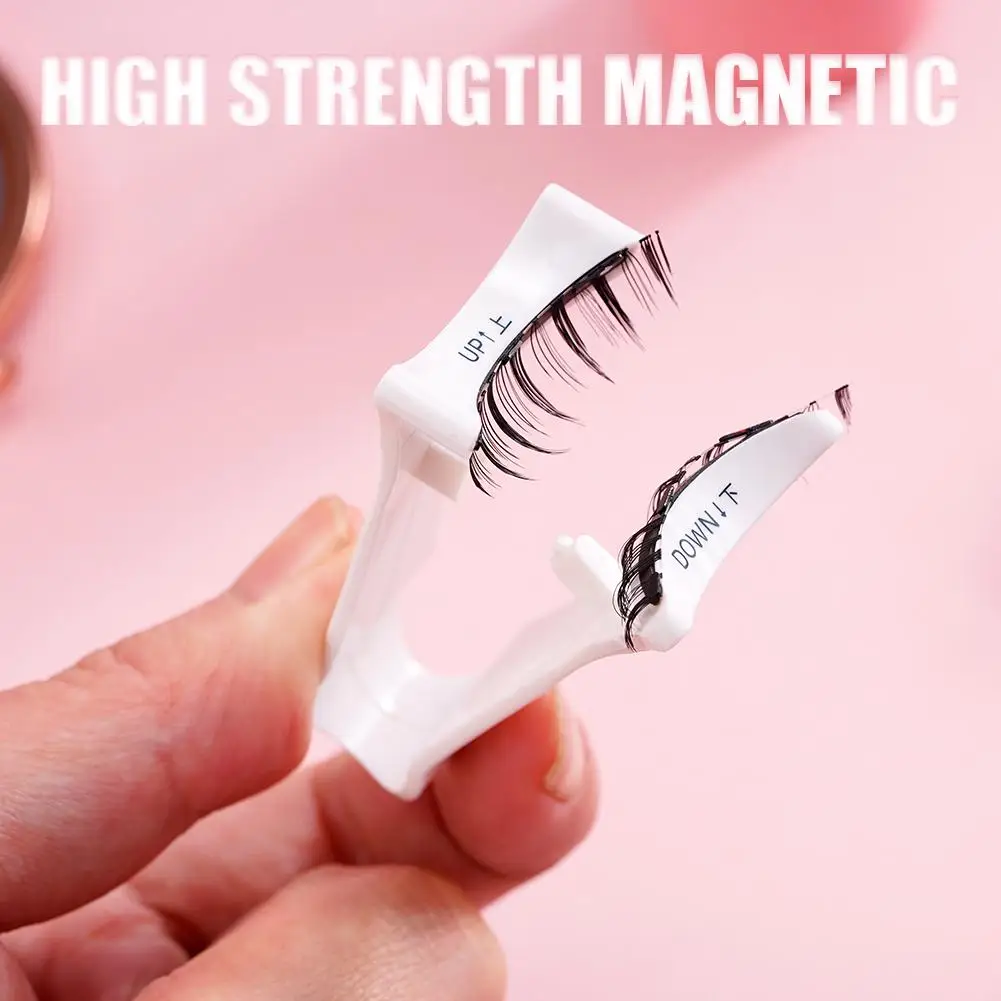Glue Free Magnetic Eyelash Reusable Magnetic Eyelashes Set Eyelash Curler Fluffy False Eyelashes extensions Makeup Tool