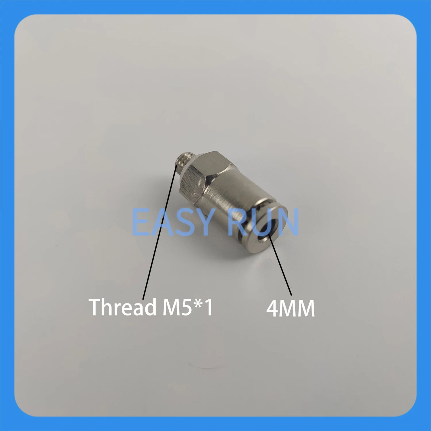 

Пневматический соединитель 4 мм, металлический быстроразъемный фитинг для воздушных трубок, быстроразъемное соединение для подачи воздуха, резьба M5*1