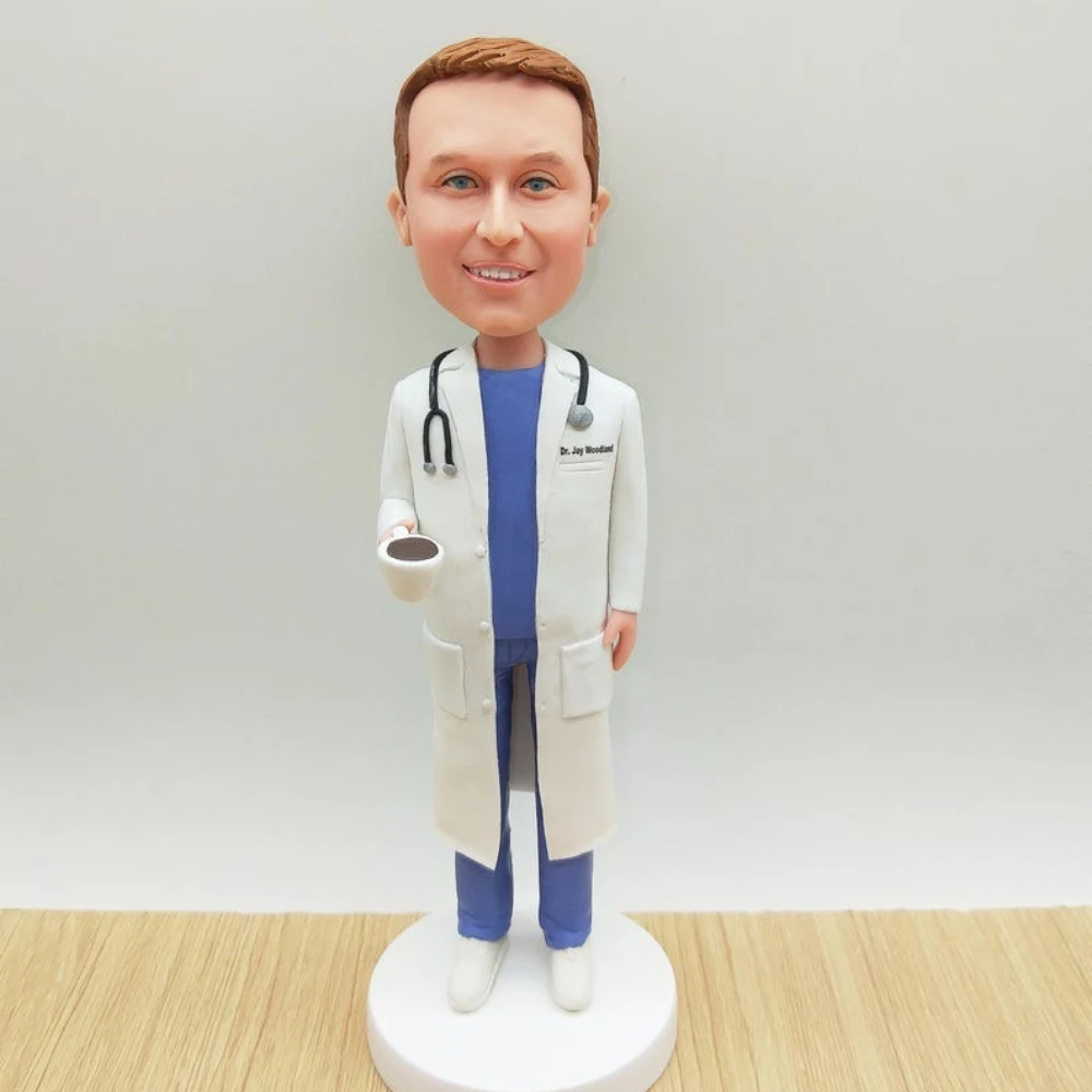 

Handmade Custom Bobble Head Bobbleheads Dolls Clay Figurine Gift for Him Her Couple Wedding Birthday Anniversary Keepsake