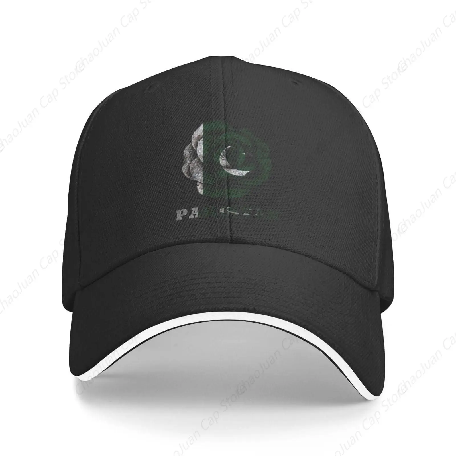 Rose Pakistan Pakistani Flag Baseball Cap Fashion Golf Cap Funny Sports Cap Casual Hat Sunhat with Curved Brim