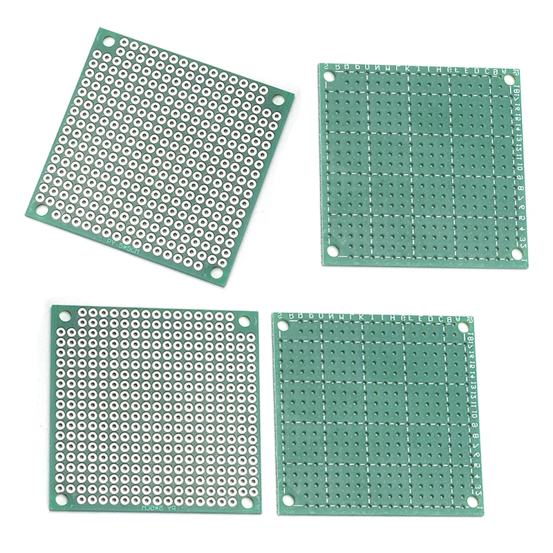 2 Stück Universelle Einseitige Leiterplatte 5*5cm 2,54mm Rastermaß Standardgröße für Elektronik-DIY-Projekte – Detail 2