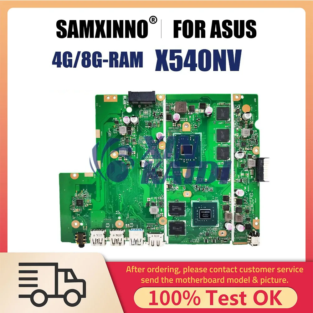 

Compute Mainboard For ASUS X540N X540NV D540NV F540NV A540NV R540NV Laptop Motherboard with CPU N3450 N4200 4GB 8GB RAM