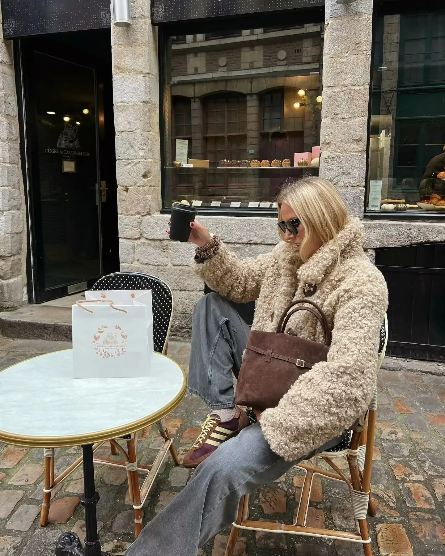 Women's Fashion Street Style Solid Color Long Sleeve Lapel Single Breasted Jacket 2024 Winter Padded Warm Teddy Jacket