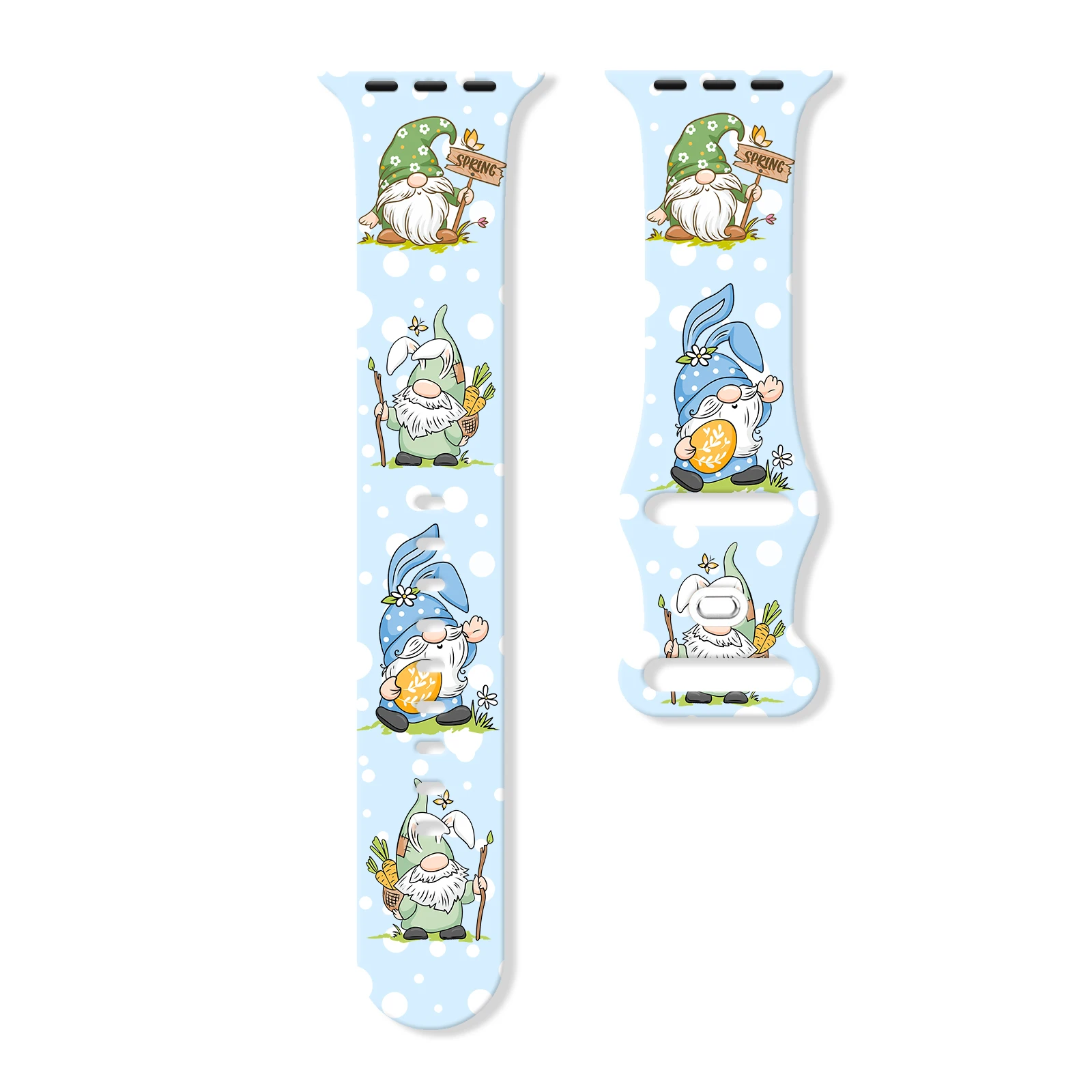 

Springtime Elf for Apple for Apple Watch 11 10 9 8 7 Silicone Band Replacable Bracelet for iWatch 46mm 42mm 41mm 40mm Watchband