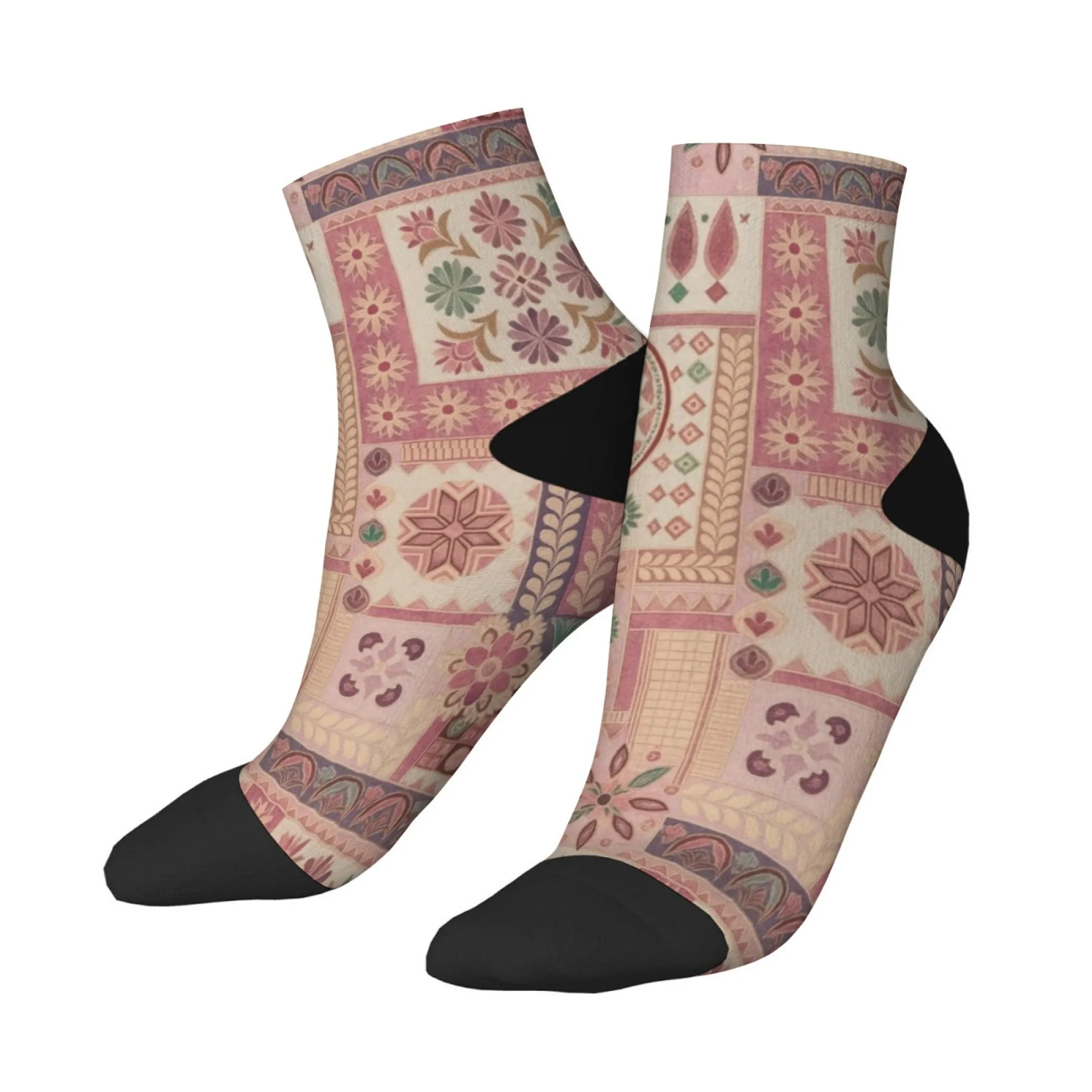 

Короткие носки в клетку, удобные повседневные носки из смеси полиэстера для женщин и мужчин, унисекс, мягкие дышащие легкие носки