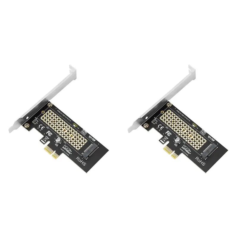 

2X M2 NVME Riser Card, плата расширения M2 NVME для PCIe X1, плата расширения для твердотельных накопителей M2, без драйверов, для WIN10-ABIU