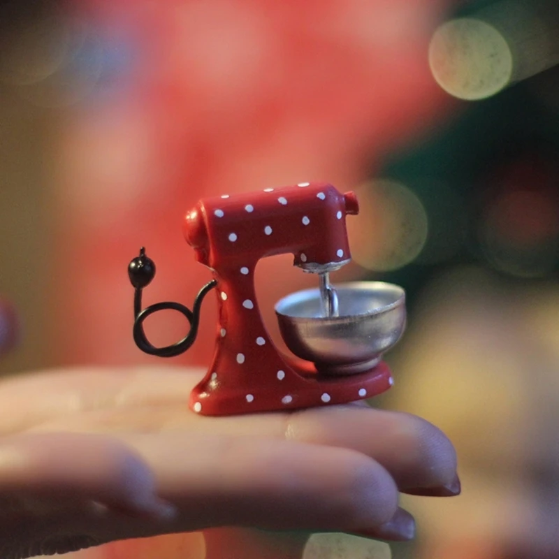 Mini frullatore in miniatura Pentole da cucinaDecorazione 1:12 Modello mixer per casa delle bambole Giocattolo 45BE