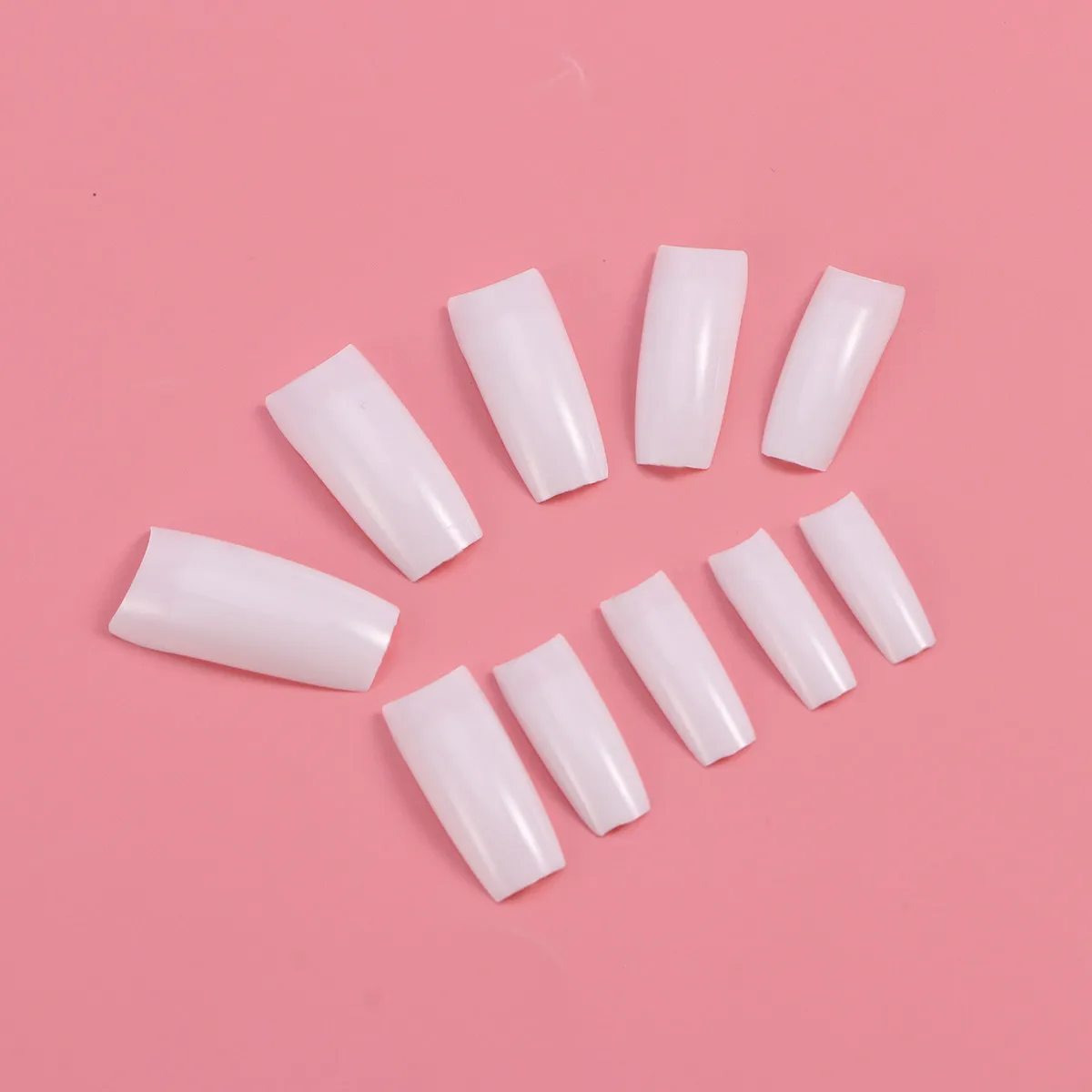 

500Pcs French Style Fake Nails Tips Natural Clear Transparent Artificial Full Cover False Nails for Salon DIY Wedding Party