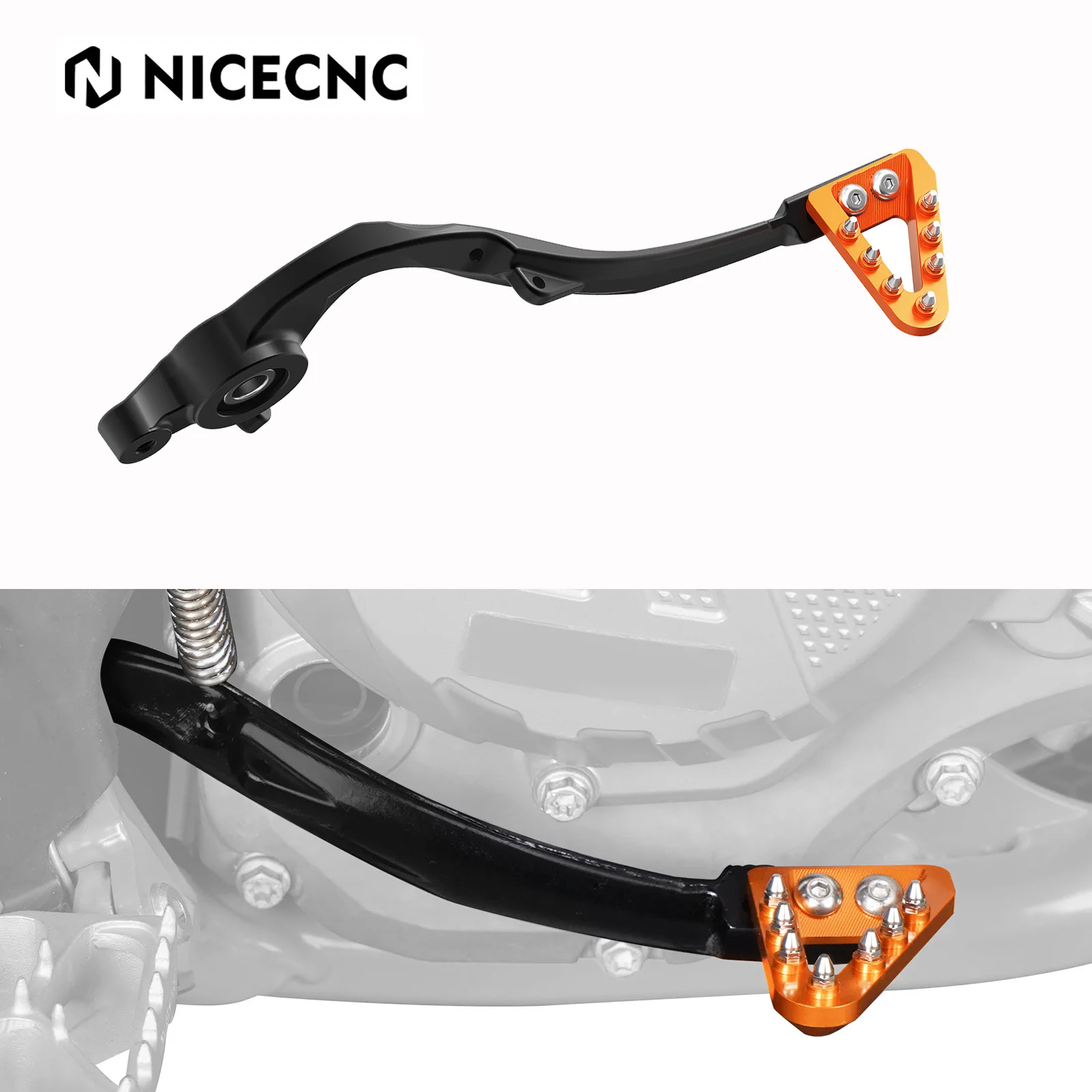 

Adjustable Forged Aluminum Brake Pedal Lever For KTM 125 250 300 350 XC XCW SX SXF EXC EXCF TPi 2017-2025 For Husqvarna GasGas