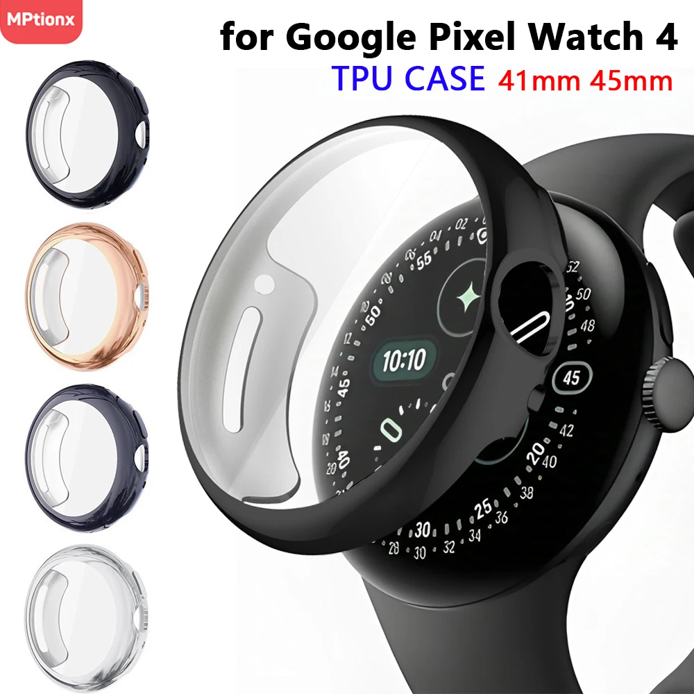 �y�Z�[�����zTPU �X�N���[���v���e�N�^�[�P�[�X Google Pixel Watch 4 41mm 45mm �ی�J�o�[ ���h�~ Google Pixel Watch 4 �A�N�Z�T���[�p