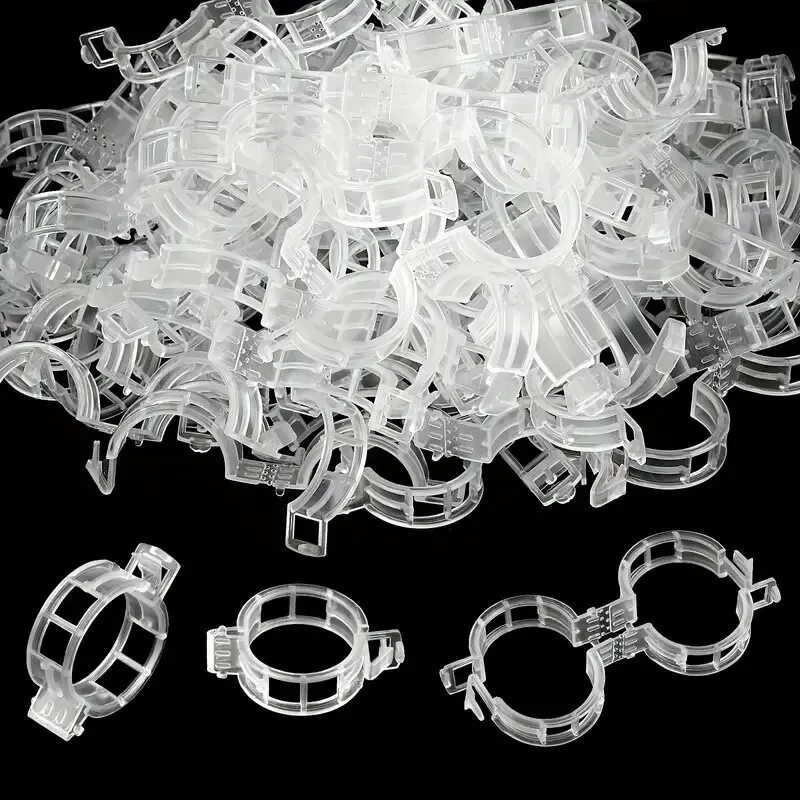 50pcs Plant Support Clips,Garden Support Clips Garden Clips, GrapeVine,Tomato Vine Vegetables Plants Trellis Clips To Grow Upri