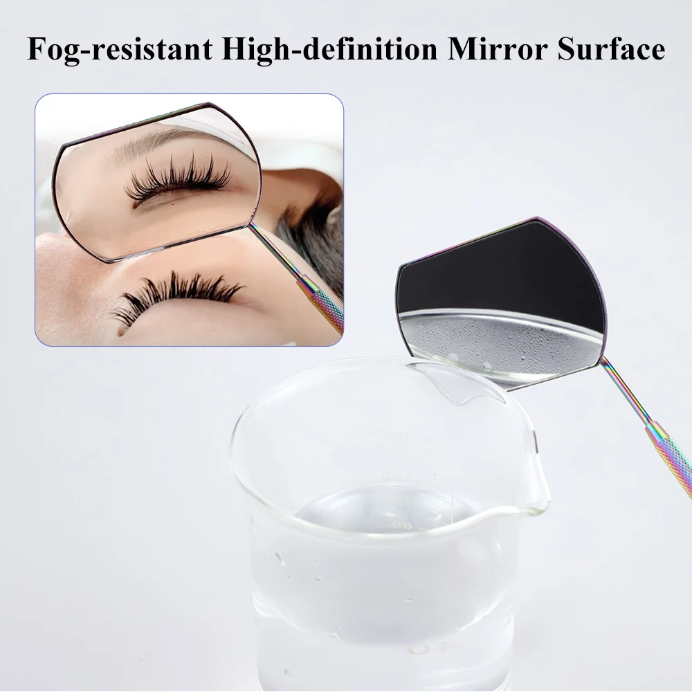 Lashtalk Colorful Stainless Steel Checking Mirror Eyelash Extension Professional Makeup Tool Dental Mirrors Mouth Fake Lashes