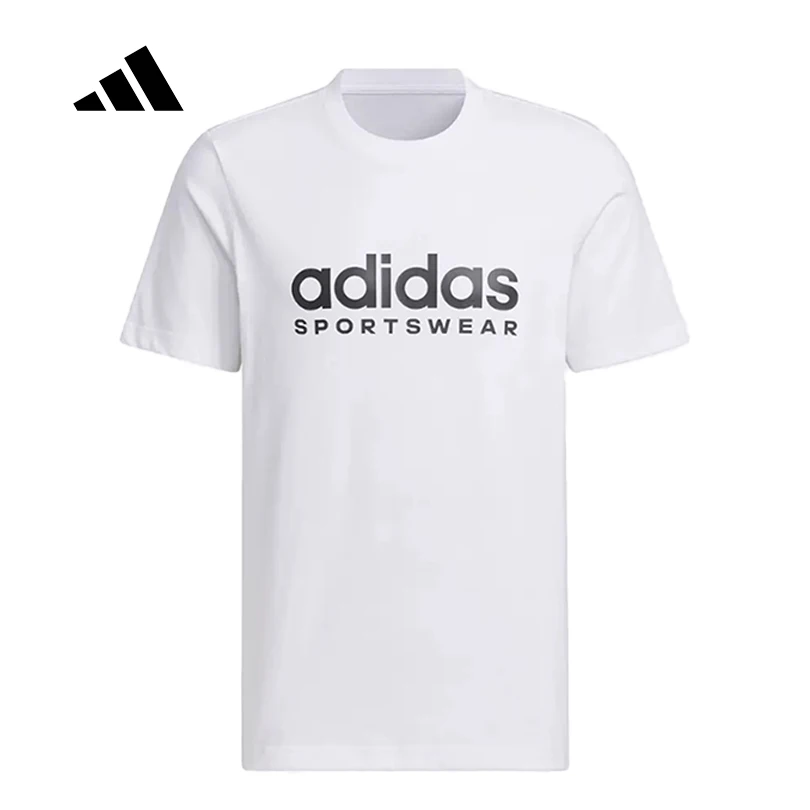

adidas Унисекс дышащая спортивная футболка с коротким рукавом для тренировок на открытом воздухе JI9073