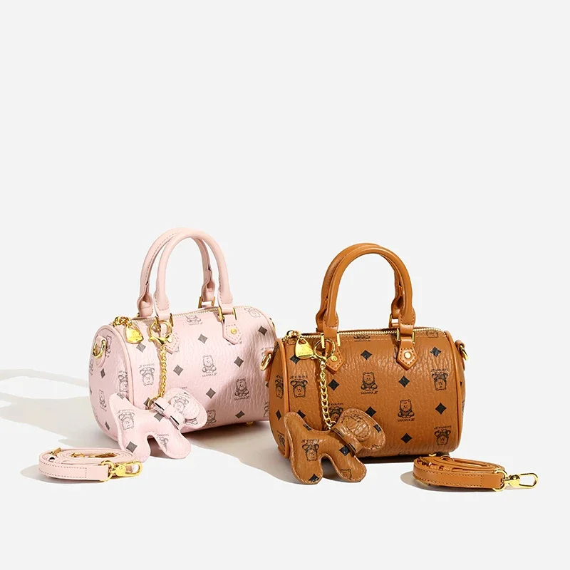 

Fashion Forward Leather Messenger Bag - Crossbody Purse With Paris Vintage Design & Show-Ready Capacity