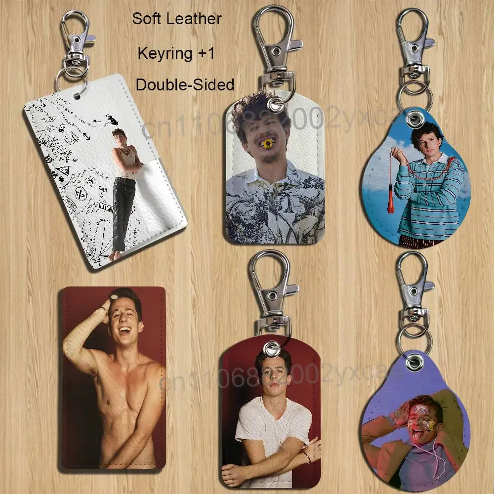 

Whatever's Clever! Charlie Puth Card Holder Keychain Key Ring Door Lock Access Protective Case For Security Gift