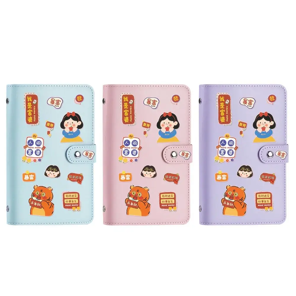 Get Rich Overnight 100 Envelopes Money Saving Challeng PU Save Money Mini Binder Savings Challenge Large Capacity Waterproof