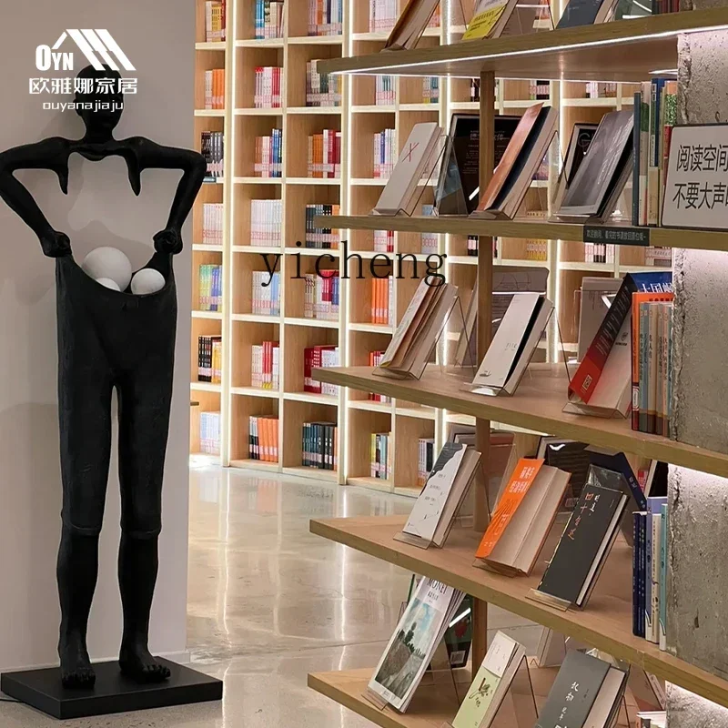 

figure installation floor-to-ceiling large ornament abstract pants sculpture modern living room ornament special-shaped