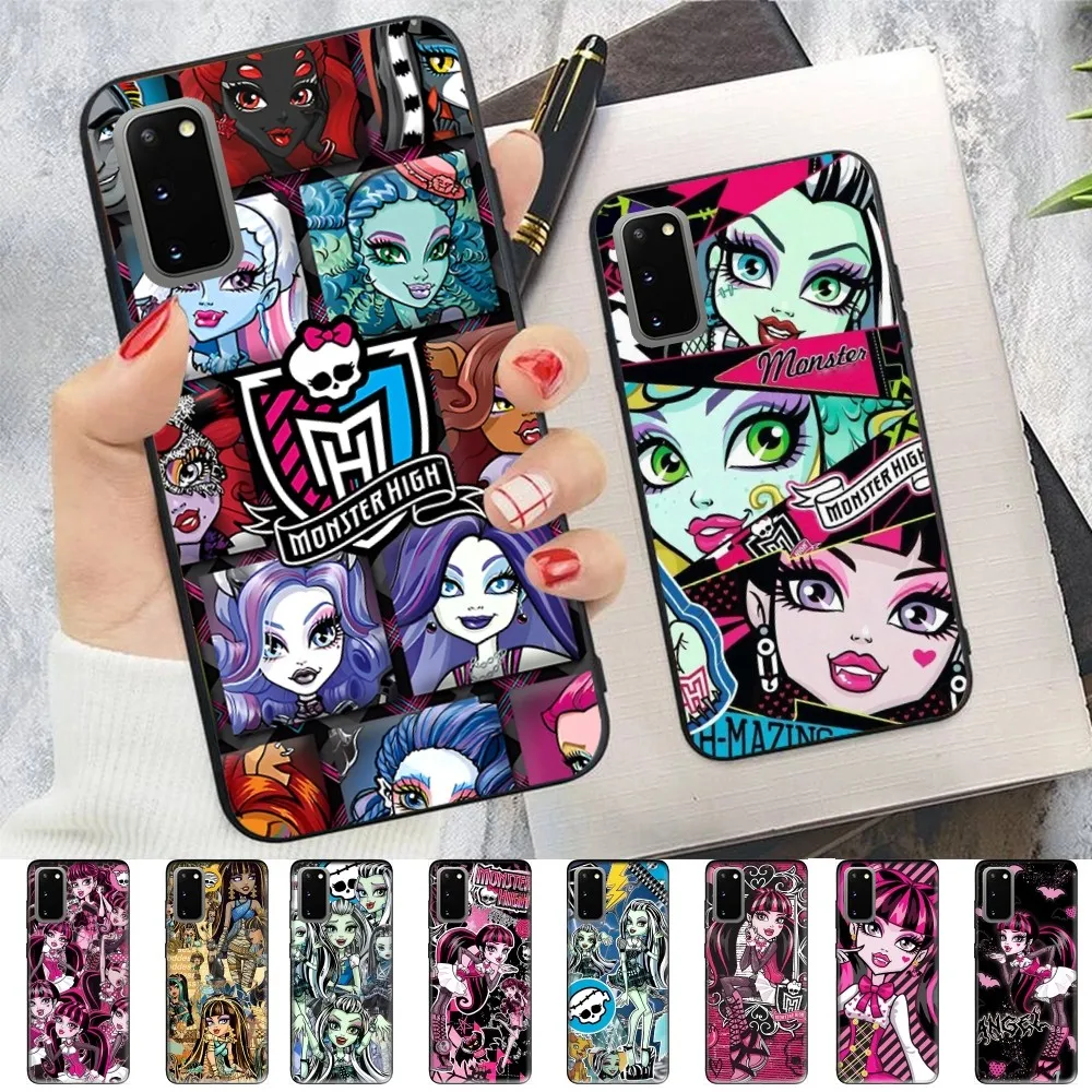 M-MonsterS Cartoon H-HighS Phone Case For Samsung S 9 10 20 21 22 23 30 23plus lite Ultra FE S10lite Fundas