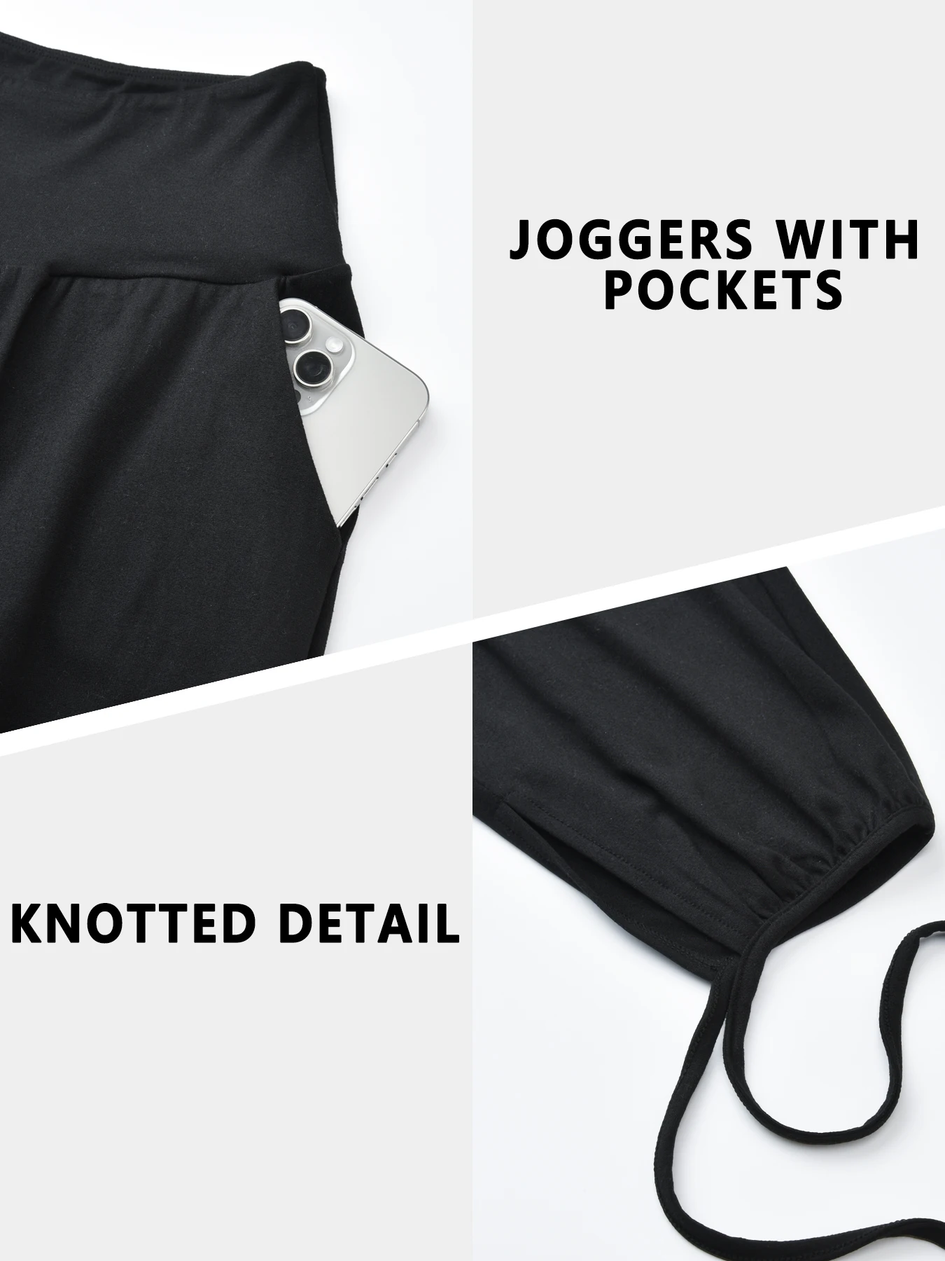Womens Yoga Pants Capri Loose Workout Sweatpants Comfy Lounge Joggers with Pock… - Image 4