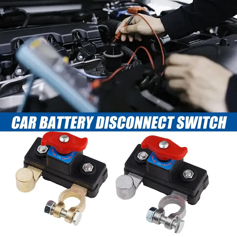 

12V 24V Dual Voltage Battery Master Cut Off Switch Zinc Alloy Structure Negative Pole Disconnect Tool Free Knob PCB Design