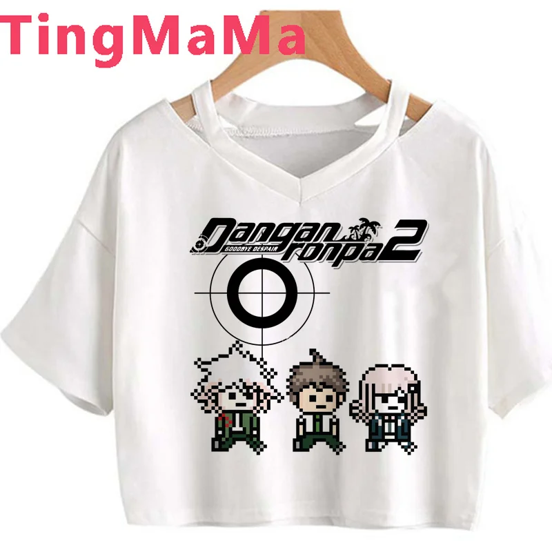 Danganronpa V3 Ouma Kokichi Nagito Komaeda tshirt summer top female japanese tumblr streetwear couple kawaii t-shirt tumblr