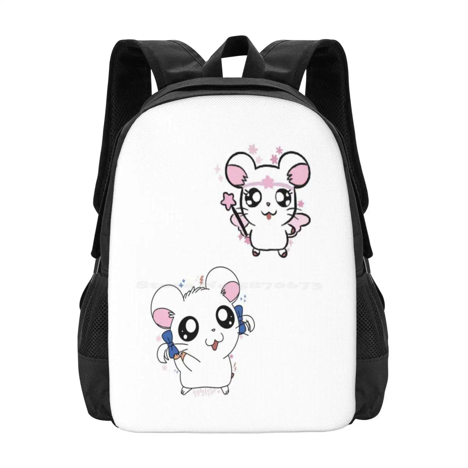 Bejou Hamtaro Hot Sale Schoolbag Backpack Fashion Bags Hamtaro Hamster Kawaii Anime Japanese Manga Bejou