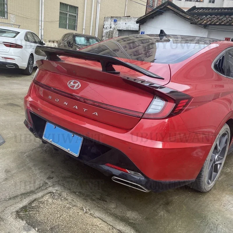 For Hyundai NEW Sonata DN8 Rear trunk Spoiler wing tail ABS material Special for automobile refitting 2019 2020 2021 2022 year