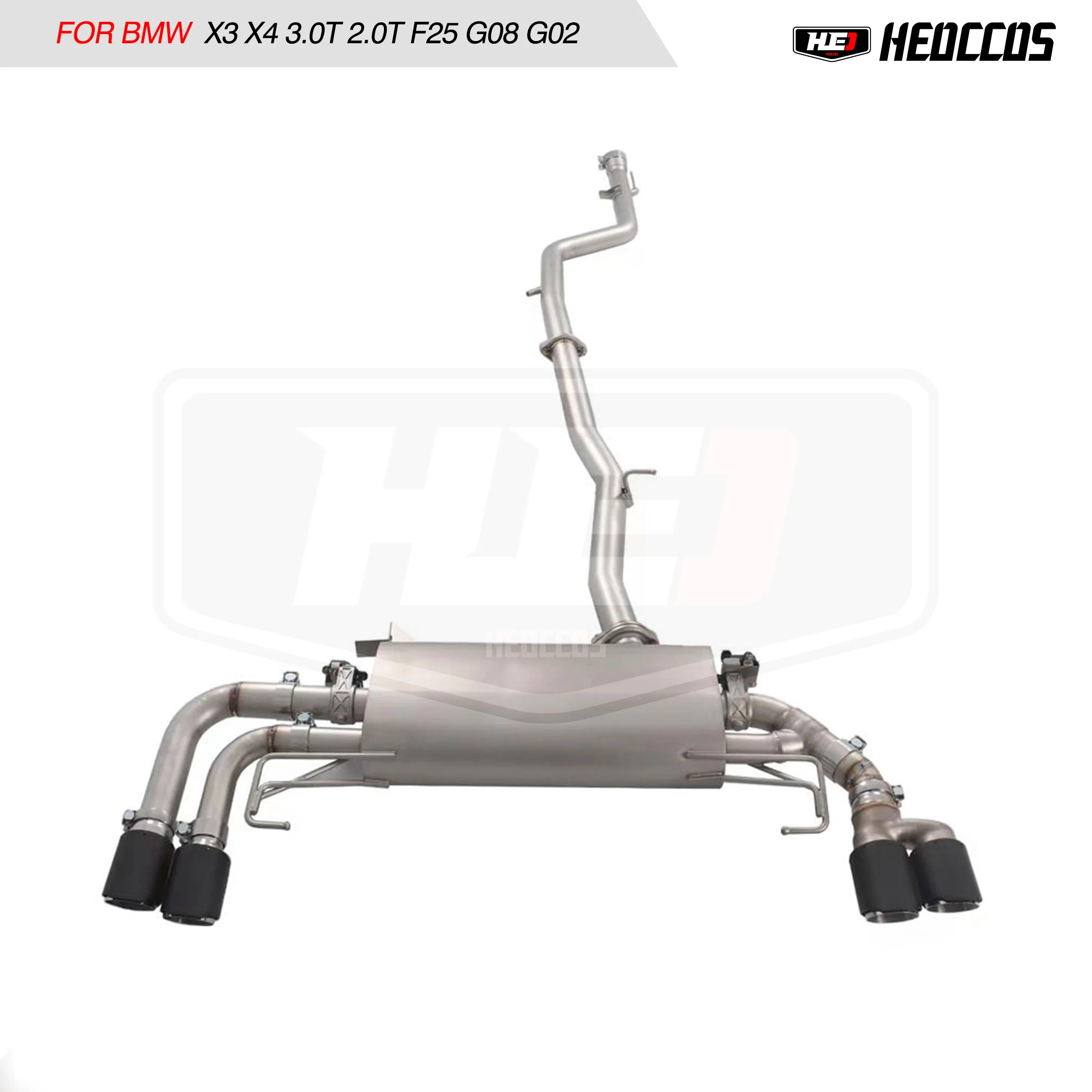 HEO Catback Exhaust For BMW X3 X4 3.0T 2.0T F25 G08 G02 Exhaust valve control Exhaust System