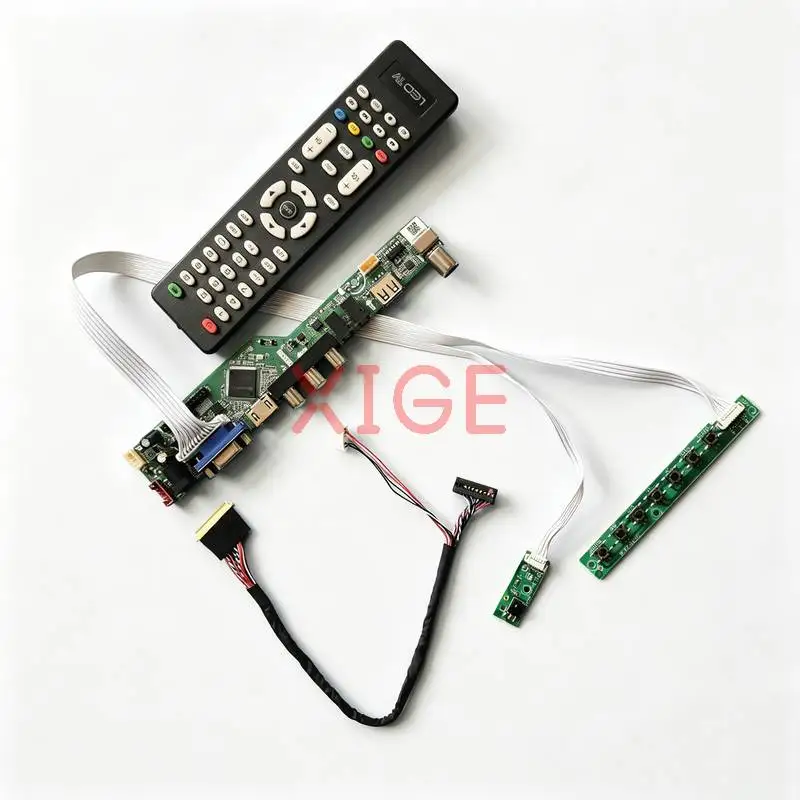 

For HT156WXB HB156WX1 NT156WHM M156NWR2 Controller Board Kit HDMI+VGA+AV+USB 1366x768 40-Pin LVDS Laptops Monitor Panel 1366*768