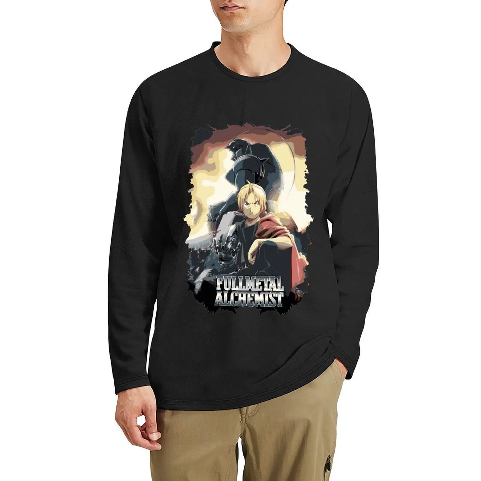 

Fullmetal Alchemist Long T-Shirt Blouse black t shirts sublime t shirt anime mens big and tall t shirts
