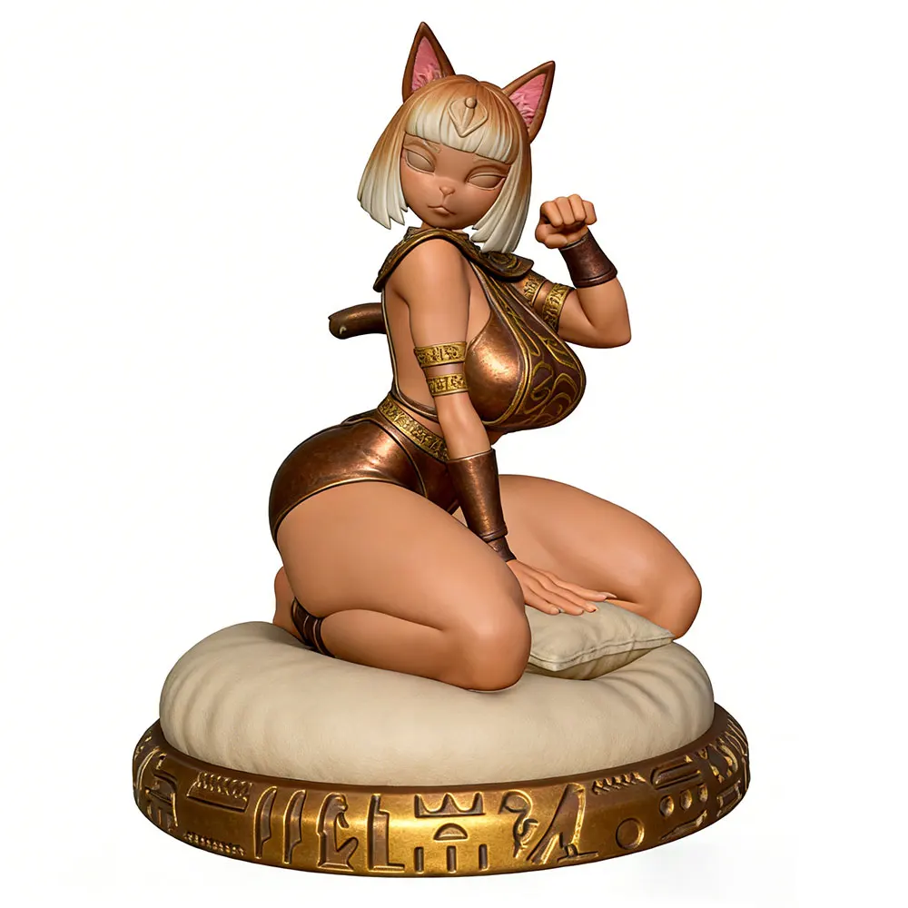 

Сексуальная девушка с кошачьими ушками, несобранная и неокрашенная модель куклы для самостоятельной сборки, 3D-печатная серая модель, фигурка, миниатюрная фигурка GK