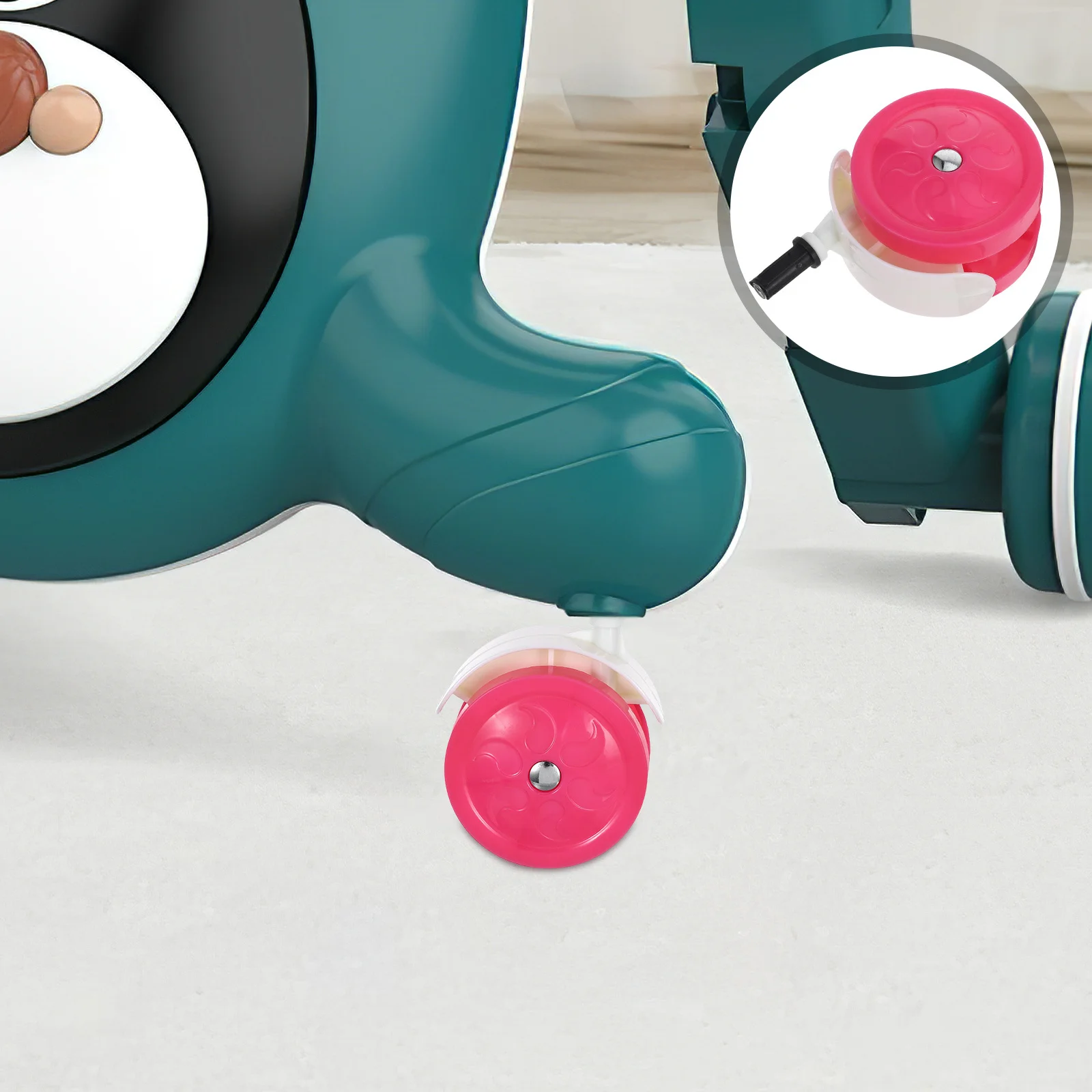 

4Pcs Baby Walker Wheel Replacement Set Quiet Operation Durable Material Universal Swivel Design Easy Maintenance Quick Install