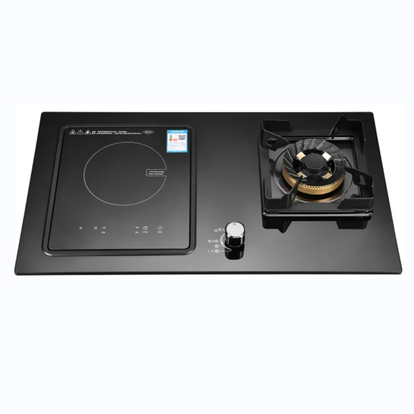 Hot Selling Dual Purpose Stove Induction Cooker and Gas Stove with Glass Panel Cooker Top