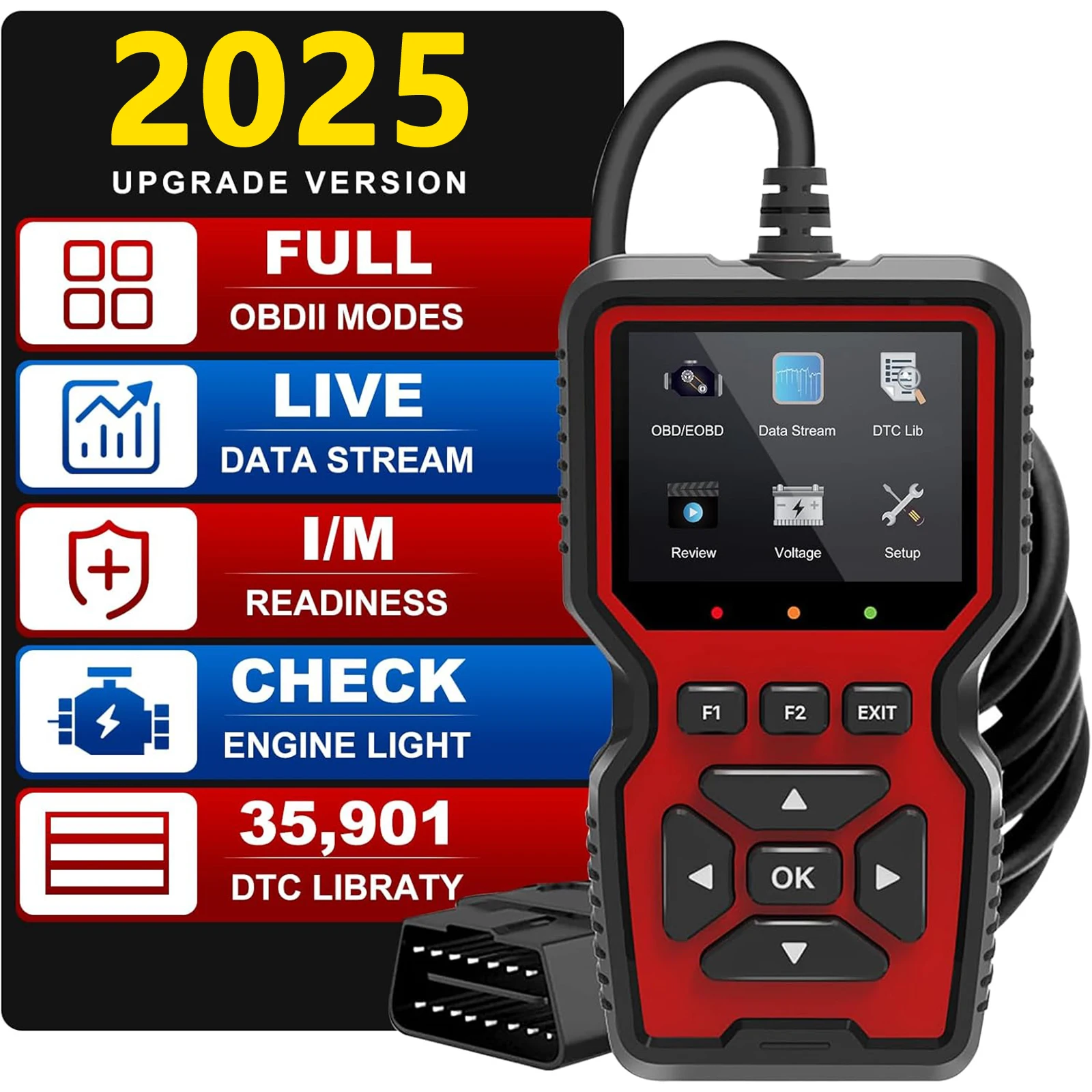 

Code Reader V519 Professional OBD2 Scanner Elm327 Diagnostic Tool for Clearing Engine Fault Codes Check Engine Light Code Reader