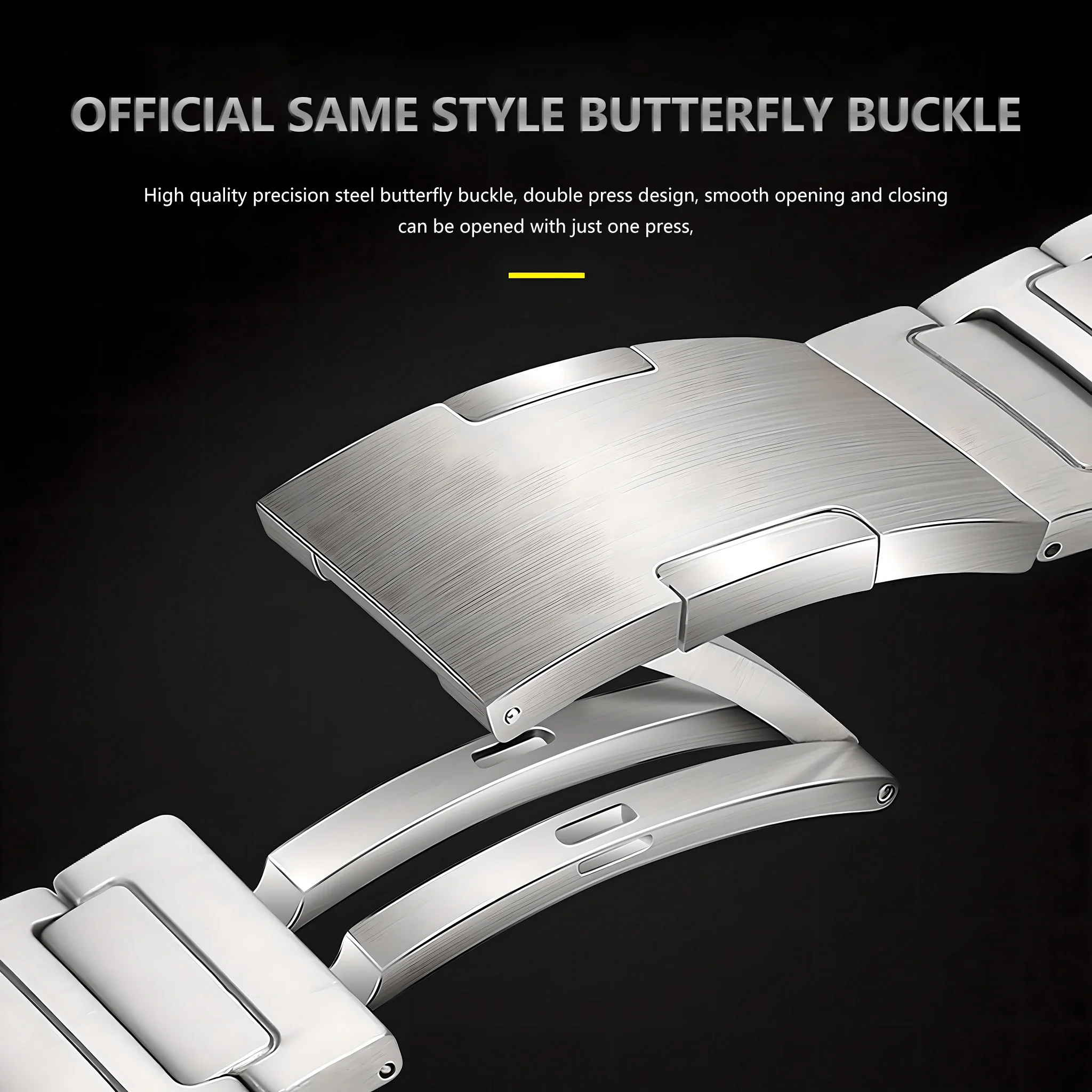 Luxury Titanium Strap for Huawei Watch 4 Pro No Gaps Quick fit Band for Huawei Watch 4 Pro Men for Business Correa Bracelet