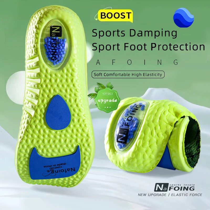 

1Pair Upgrade Sports Shock Absorption Insole PU Memory Foam Breathable Arch Support Orthopedic Shoes Pad for Men Women Feet Care