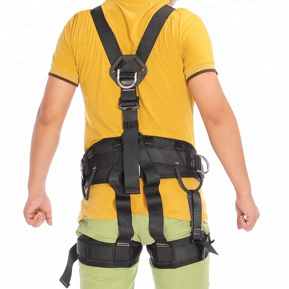 XINDA black full body harness for construction working at height window cleaning