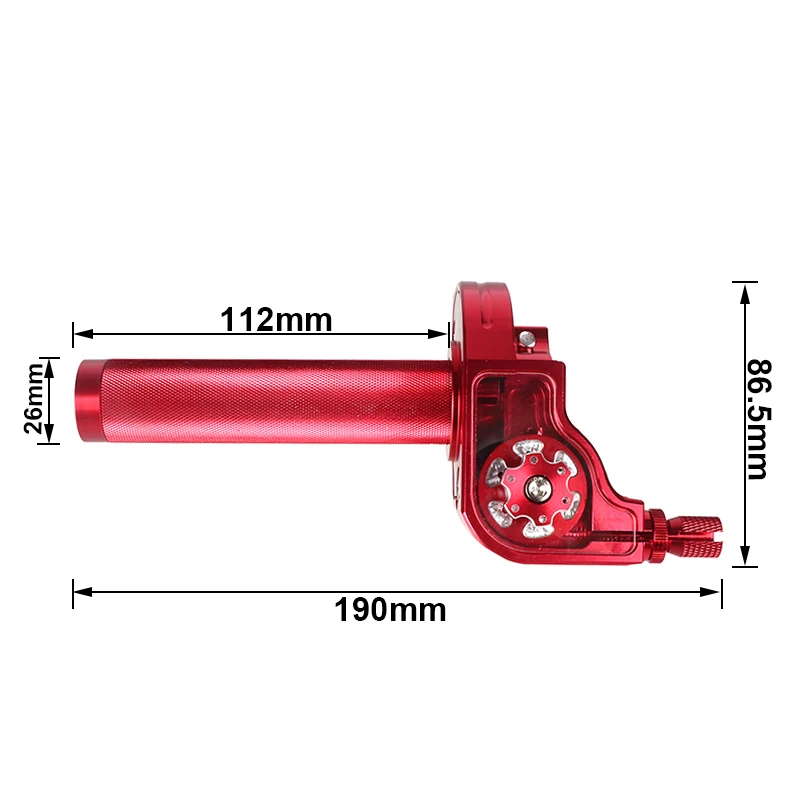 22mm Universal CNC Aluminum Accelerator Throttle Twist Grips Handlebars For Motorcycle Moped Scooter Bike M10*1.5