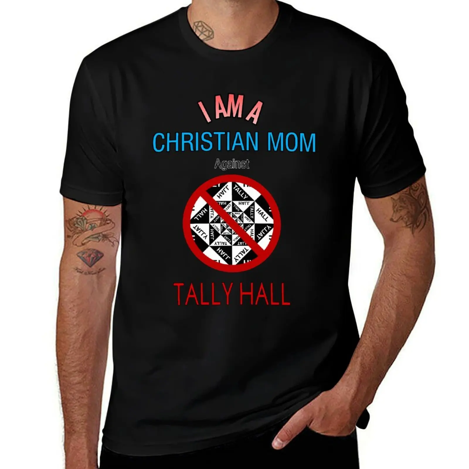 Christian Moms against Tally Hall T-Shirt Basic All Season Solid T-Shirt