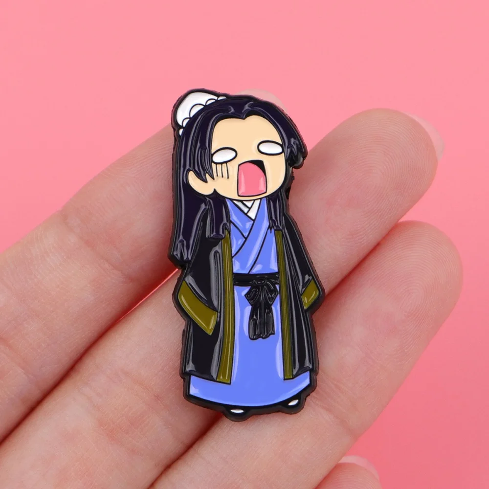 Anime The Apothecary Diaries Jin Shi Mao Mao Cosplay Distintivo Figura in metallo Spilla Decorazione del costume Spille Puntelli per feste unisex