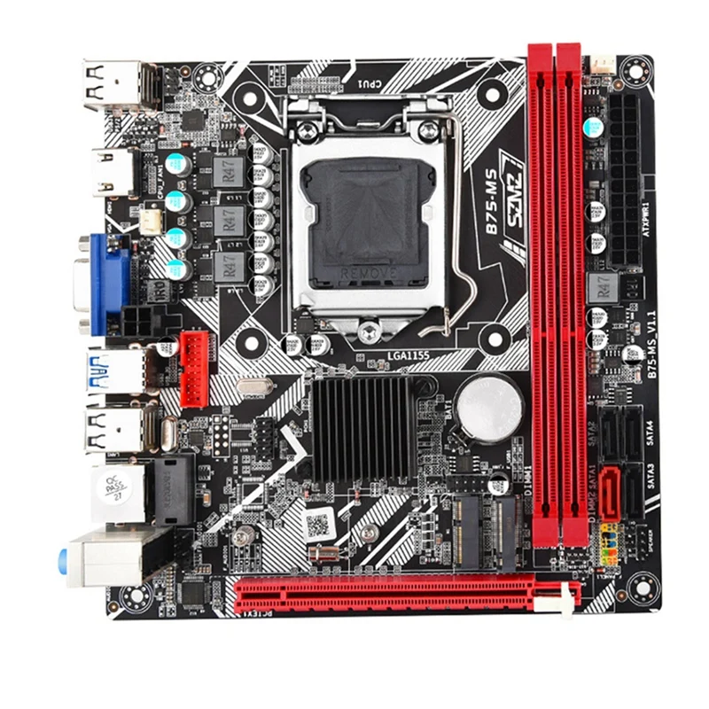 1 pezzo B75-MS DOR3 scheda madre supporto WIFI 24Pin LGA 1155 supporto scheda madre Wifi Desktop Computer Mainboard per PC Gaming