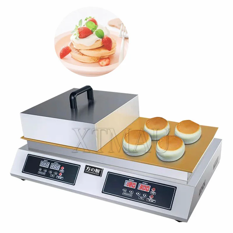 

Double-Headed Souffle Machine Commercial Dorayaki Souffle Muffin Machine Pure Copper Digital Snack Souffle Pancakes Maker