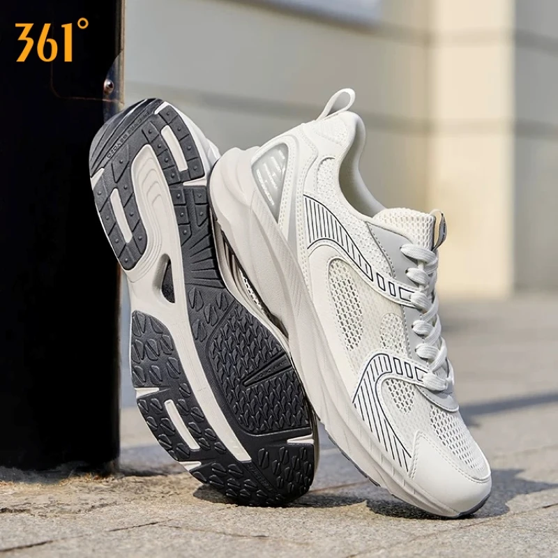 361 Degrees Mercury Shoes 2.0 Breathable Comfortable Leather Mesh Perforated Insole Shock Absorption Male Sneakers 672626768